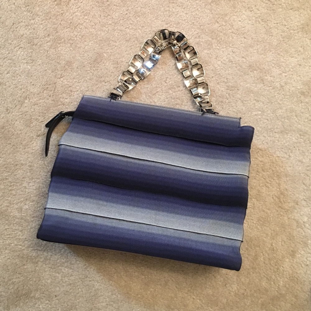 Salvatore Ferragamo blue tiered bag